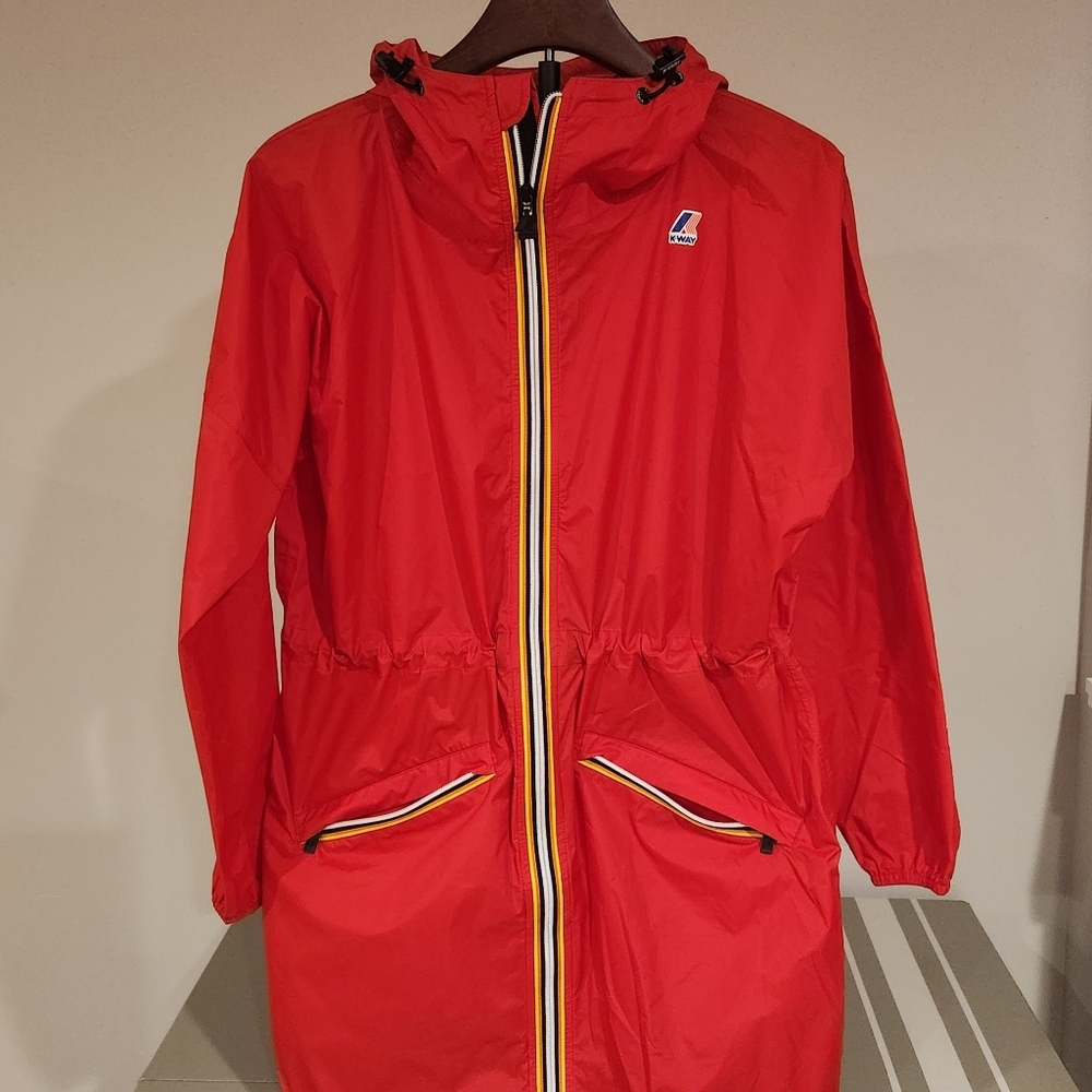 K-Way LE VRAI Anorak Style Rain Jacket Youth XL Women XXS
